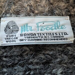 Vintage 100% Virgin Wool Long Cardigan By Mr. Poodle,S